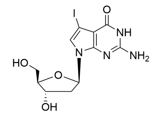 7-डीज़ा-7-आयोडो-2′-डीऑक्सीग्वानोसिन कैस नं 172163-62-1