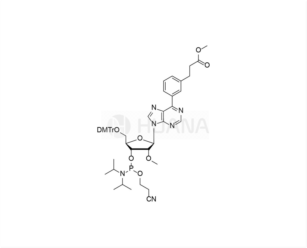 DMTr-2'-O-Me-6-Deamino-6- ((m-benzenepropanoic एसिड methyl ester) -rA-3'-CE-Phosphoramidite