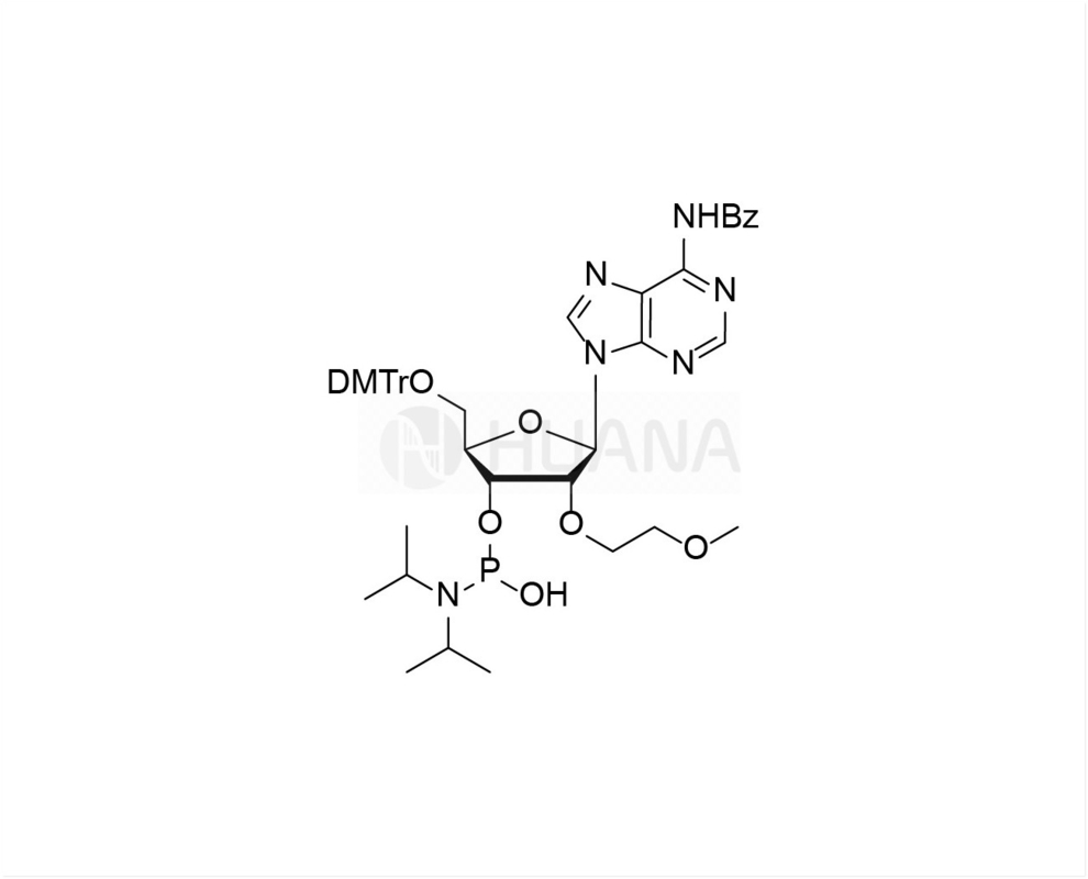 DMTr-2'-O-MOE-rA(Bz)-3'-CE-(1-हाइड्रॉक्सी-N,N-डाइसोप्रोपाइल)फोस्फोरामिडाइट