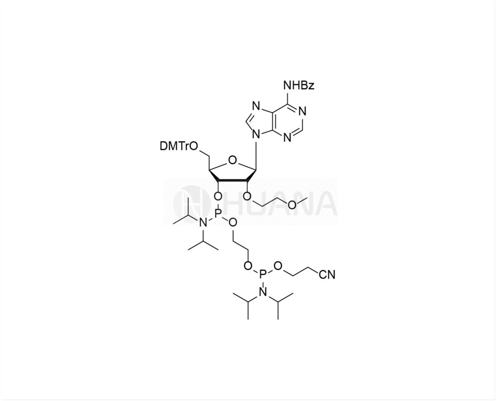 DMTr-2'-O-MOE-rA(Bz)-3'- ((2-साइनोएथॉक्सी) ((डायसोप्रोपाइलामिनो) फॉस्फोरामिडाइट) -एथिल-डायसोप्रोपाइलफोस्फोरामिडाइट)