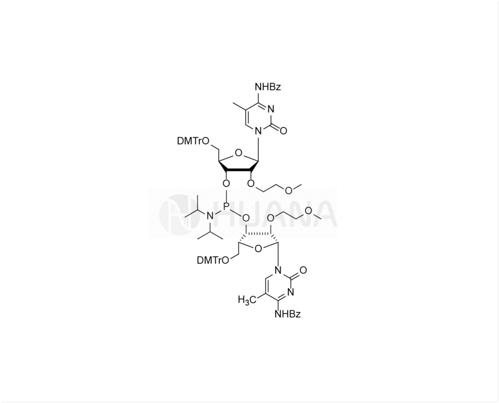 बिस(5'-O-DMTr-2'-O-MOE-5-Me-rC(Bz)-3'-ऑक्सी)-डाइआइसोप्रोपाइलफॉस्फोरैमिडाइट